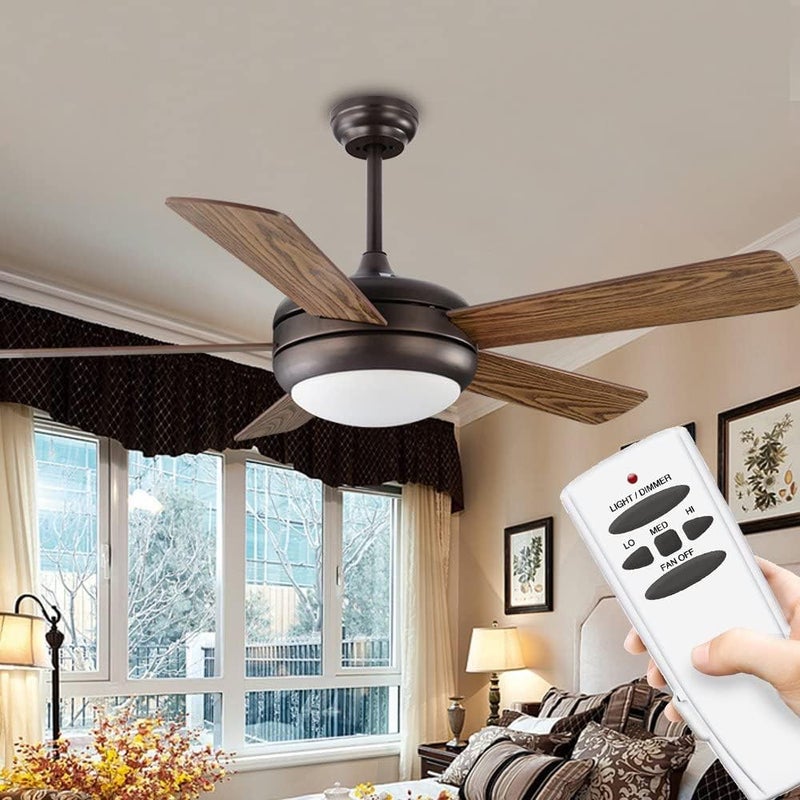 COREBAY Ceiling Fan Remote Control with Light Dimmer Function Replacement for Hampton Bay UC7078T, No Reverse, Wall Mount Included - Image 3